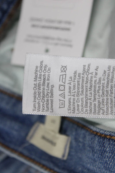 Madewell Womens Zipper Fly High Rise Medium Wash Stovepipe Jeans Blue Size 27
