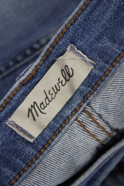 Madewell Womens Zipper Fly High Rise Medium Wash Stovepipe Jeans Blue Size 27