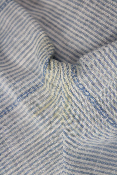 Solid & Striped Womens Cotton Long Sleeve Striped Blouse Blue Size S
