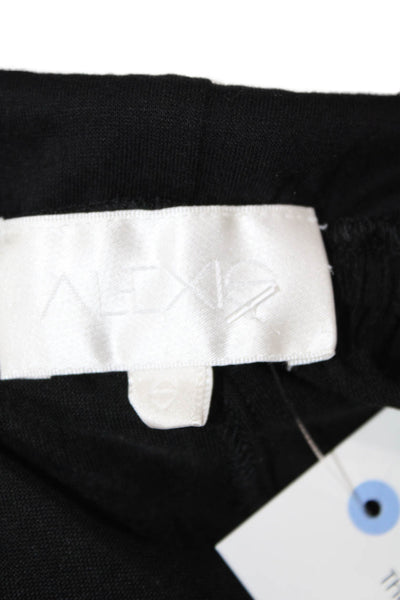 Alexis Womens Silk Halter Sleeveless Cuff Ankle Jumpsuit Black Size S