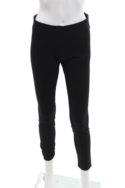 Helmut Lang Womens High Rise Pull On Leggings Black Size Medium