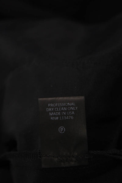 Yigal Azrouel Womens High Rise Zip Front Straight Leg Pants Black Size 4