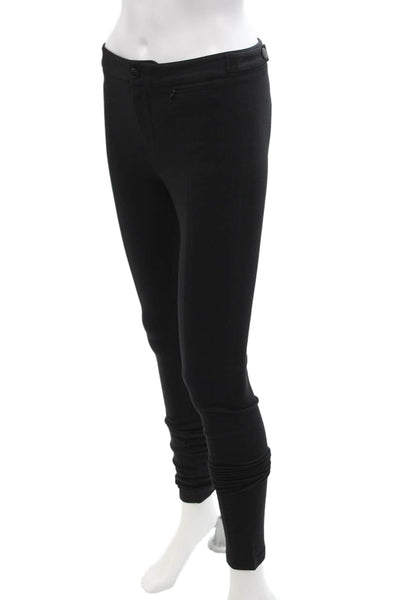 Vince Womens High Rise Pleated Skinny Ankle Pants Black Size 4