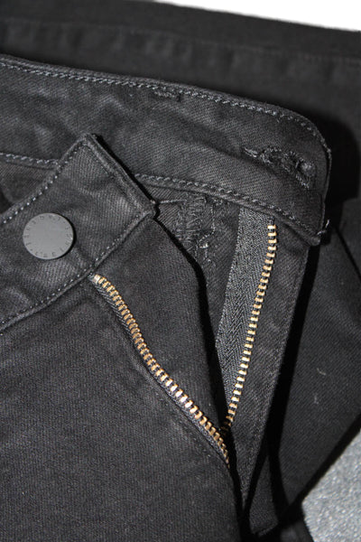 L'Agence Womens High Rise Margot Skinny Ankle Denim Jeans Black Size 27
