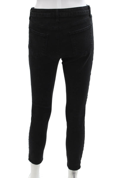 L'Agence Womens High Rise Margot Skinny Leg Denim Jeans Black Size 27