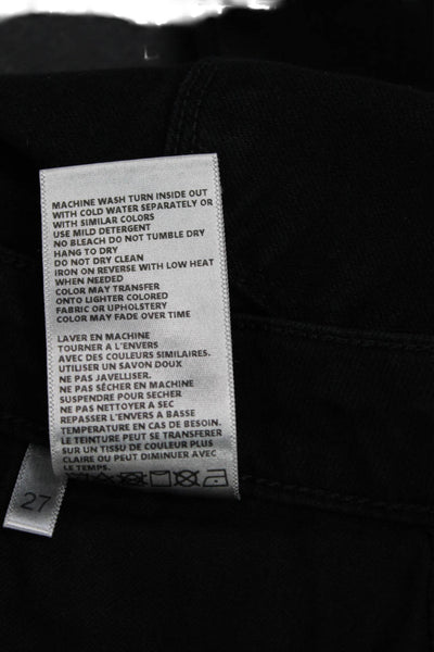 L'Agence Womens High Rise Margot Skinny Leg Denim Jeans Black Size 27
