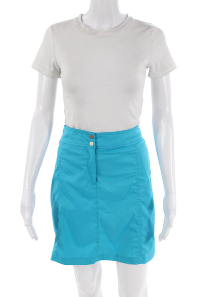 Tail Womens Zipper Fly Knee Length Skort Skirt Blue Size 12