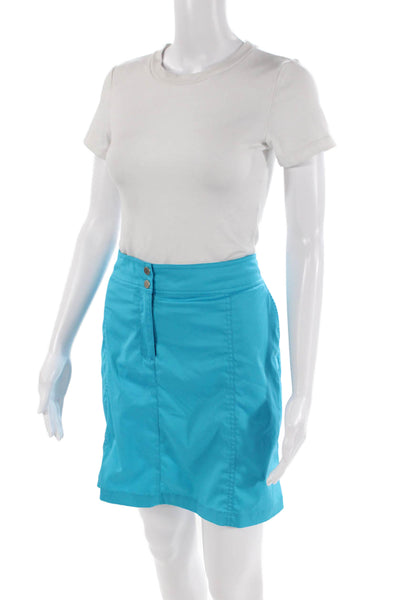 Tail Womens Zipper Fly Knee Length Skort Skirt Blue Size 12