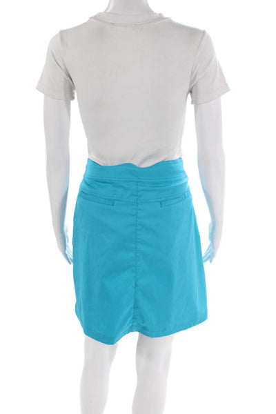 Tail Womens Zipper Fly Knee Length Skort Skirt Blue Size 12