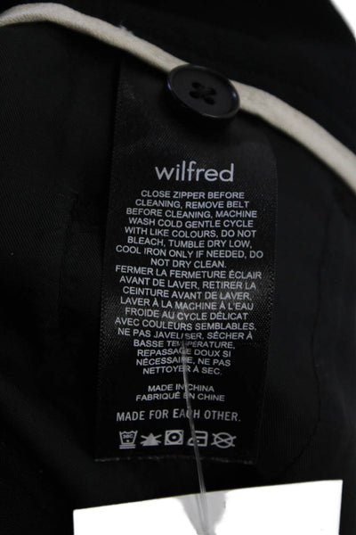 Wilfred Womens High Rise Slim Leg Dress Pant Trousers Black Size 2