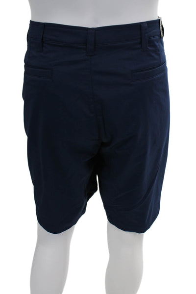 Under Armour Mens Zipper Fly Lightweight Shorts Navy Blue Size 42