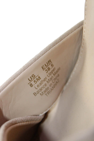 Sam Edelman Womens Platform Block Heel Sandals Beige Size 8.5