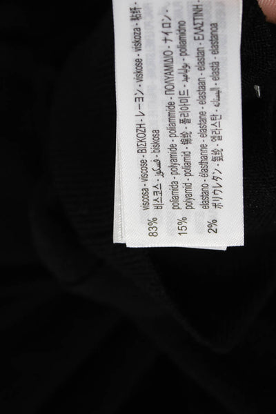 Zara Womens Textured Long Sleeve Button knit Cardigan Black Size L