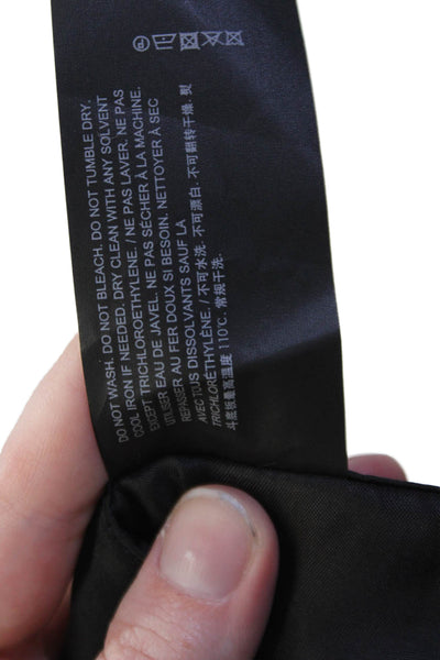 Theory Womens High Elastic Waist Straight Leg Pants Black Size 0
