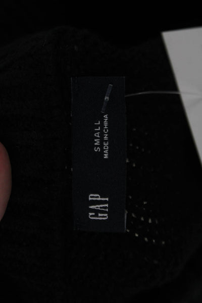 Gap Womens Cotton Blend High Neck Long Sleeve Pullover Sweater Black Size S