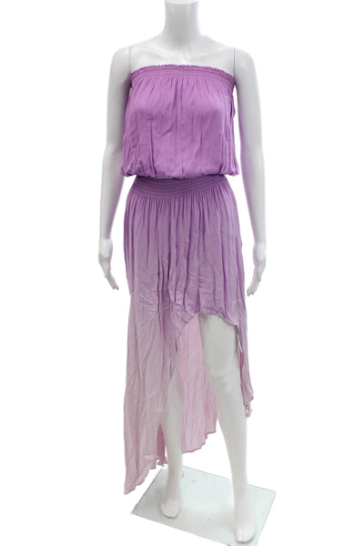 Young Fabulous & Broke Womens Strapless Maxi Dress Purple Size Extra Small