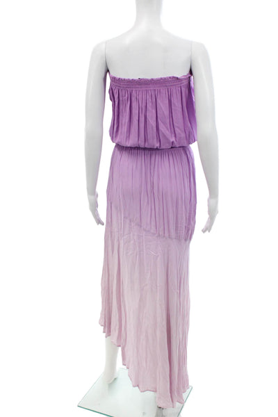 Young Fabulous & Broke Womens Strapless Maxi Dress Purple Size Extra Small