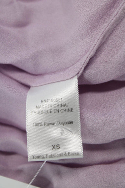 Young Fabulous & Broke Womens Strapless Maxi Dress Purple Size Extra Small