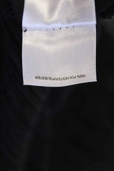 Anne Klein Womens Textured Elastic Waistband Lined Pants Black Size S
