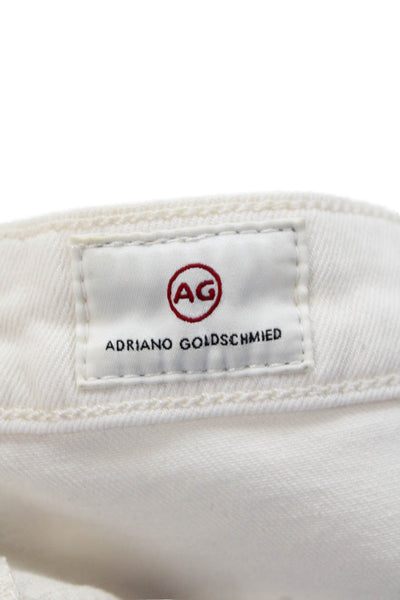 Adriano Goldschmied Womens Cotton Farrah Ankle Seamless Jeans Beige Size 28