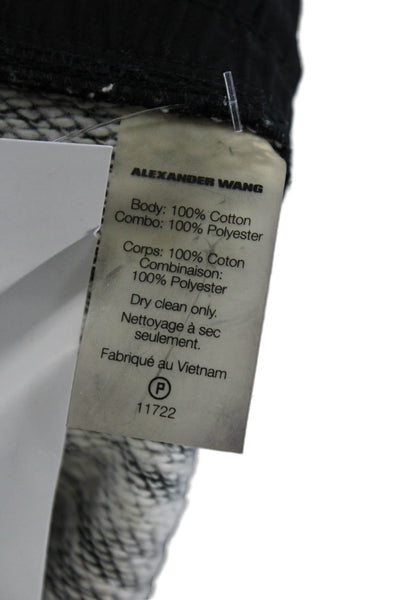 T Alexander Wang Womens Drawstring Waist Joggers Gray Size S