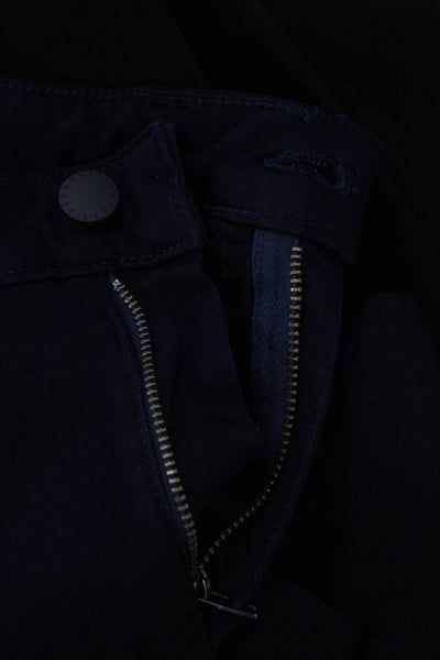 L'Agence Womens Five Pocketed Mid Rise Skinny Jeans Dark Blue Size 27