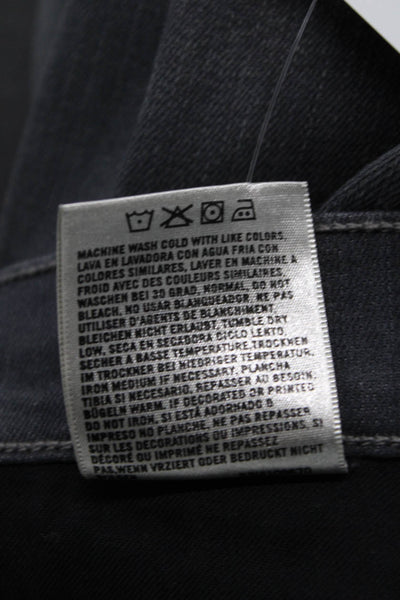 Citizens of Humanity Womens Cotton Five Pocket Skinny Jeans Solid Gray Size 26