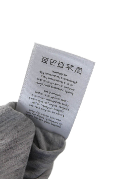 We Wore What Womens Short Sleeve Crew Neck Oversized Sleep Tee Shirt Gray Medium