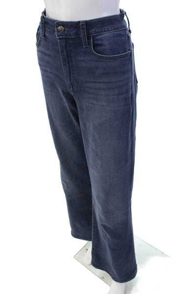 Joes Womens High Rise Zip Up Flare Leg Jeans Blue Cotton Size 28