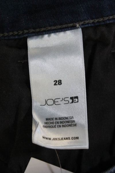 Joes Womens High Rise Zip Up Flare Leg Jeans Blue Cotton Size 28