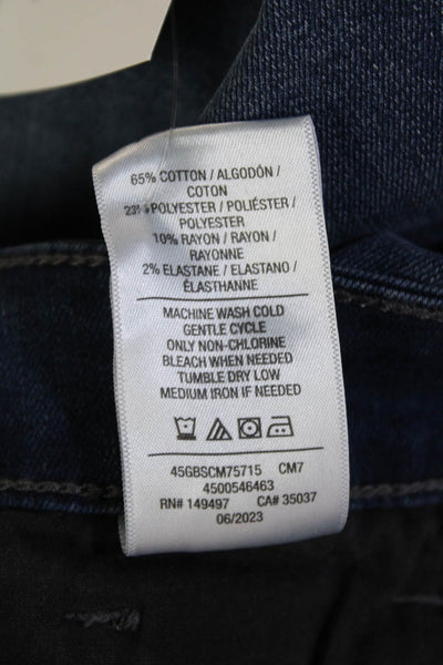 Joes Womens High Rise Zip Up Flare Leg Jeans Blue Cotton Size 28