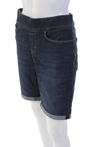 Levis Womens Denim Totally Shaping Pull On Bermuda Shorts Blue Size 30