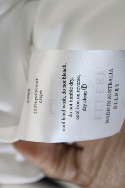 Ellery Womens Short Sleeve Crew Neck Escapade Raglan Tee Shirt White Size 0