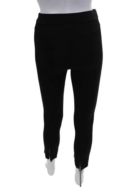James Perse Womens Elastic Waistband High Rise Ankle Leggings Black Size 1
