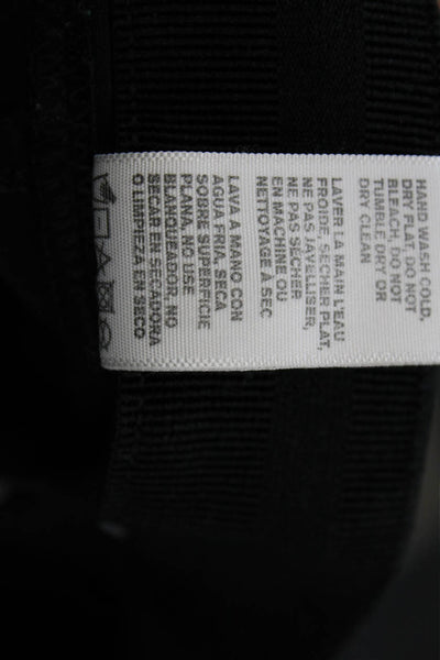 James Perse Womens Elastic Waistband High Rise Ankle Leggings Black Size 1