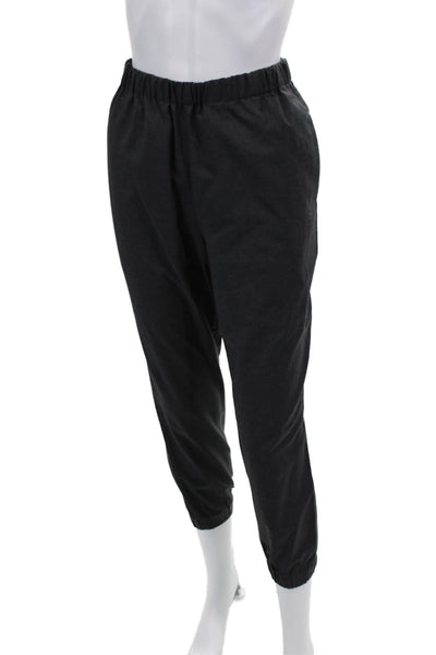 Robert Rodriguez Womens Elastic Waistband High Rise Jogger Pants Gray Wool 4