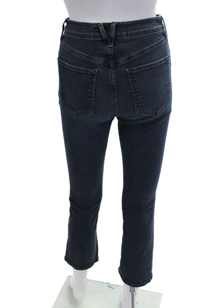Veronica Beard Jeans Womens Carly High Rise Kick Flare Jeans Blue Size 25