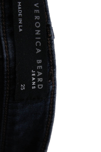 Veronica Beard Jeans Womens Carly High Rise Kick Flare Jeans Blue Size 25