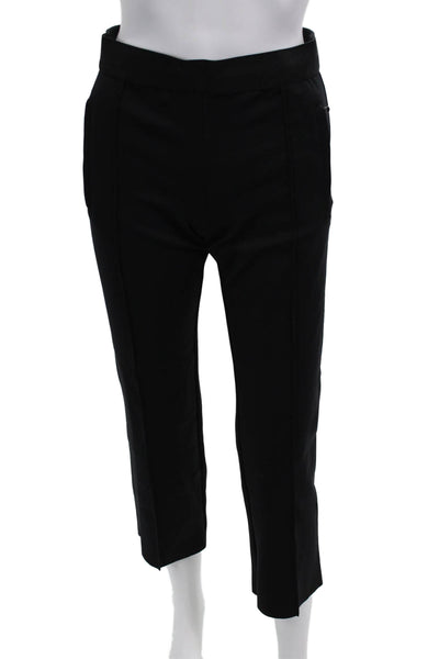 Y/Osemite James Perse Womens Mid Rise Knit Pleated Pants Black Size 2