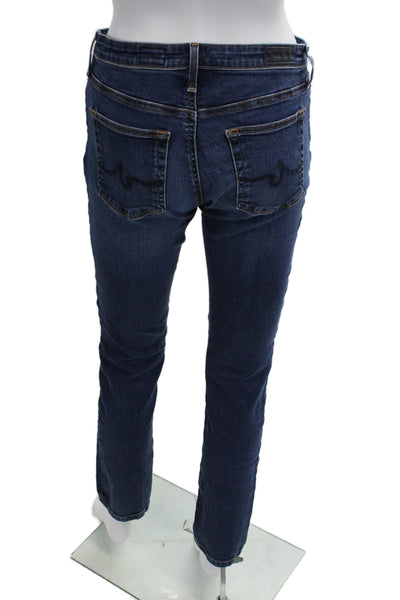 Adriano Goldschmied Womens Cotton Zip Button Slim Leg Jeans Blue Size EUR 28