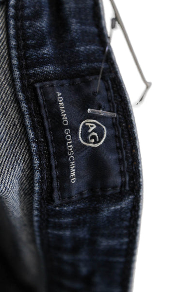 Adriano Goldschmied Womens Cotton Zip Button Slim Leg Jeans Blue Size EUR 28
