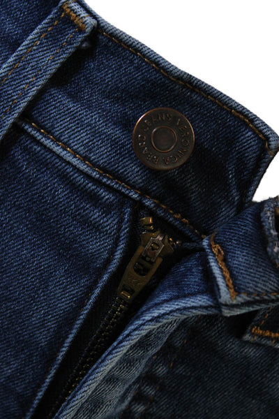 Veronica Beard Womens Cotton High Five Pocketed Boot Cut Jeans Blue Size 25