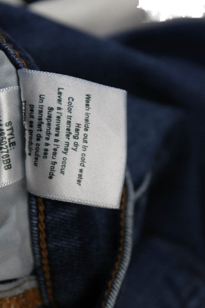 Veronica Beard Womens Cotton High Five Pocketed Boot Cut Jeans Blue Size 25