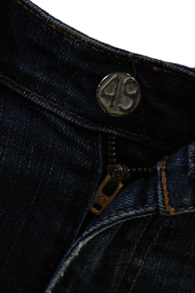 AG Adriano Goldschmied Womens Cotton Low Rise Cuffed Ankle Jeans Size 26