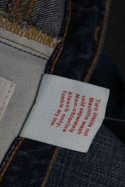 AG Adriano Goldschmied Womens Cotton Low Rise Cuffed Ankle Jeans Size 26