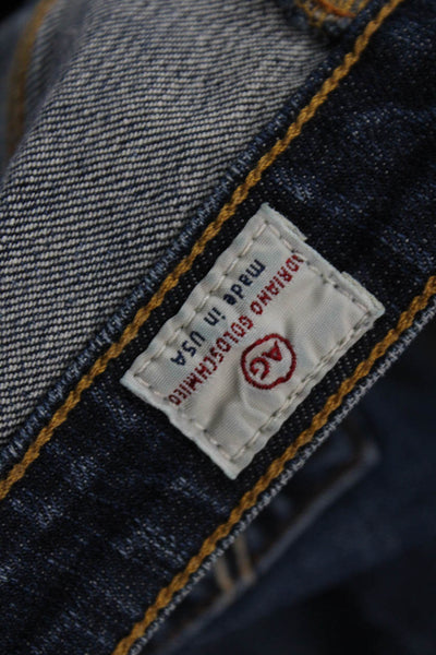 AG Adriano Goldschmied Womens Cotton Low Rise Cuffed Ankle Jeans Size 26