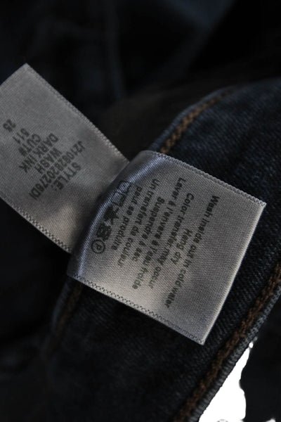 Veronica Beard Womens Cotton High Rise Flared Jeans Dark Gray Size 25