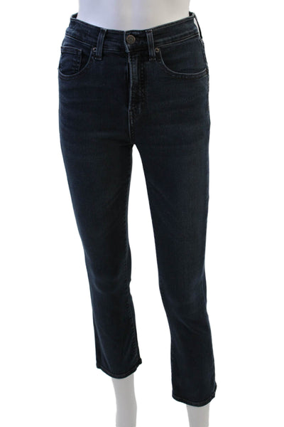 Veronica Beard Womens Cotton Five Pocket High Rise Kick Flare Jeans Blue Size 25