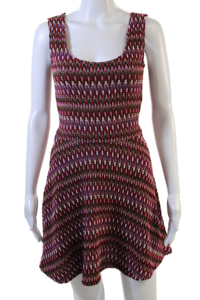 Lovers + Friends Womens Knit Scoop Neck Mini Tank Dress Multicolor Size S