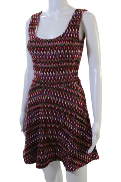 Lovers + Friends Womens Knit Scoop Neck Mini Tank Dress Multicolor Size S